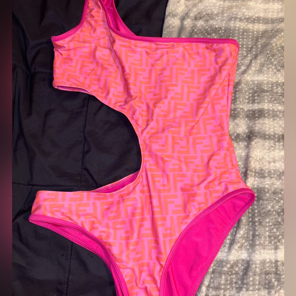Fendi Cutout One Piece Swimsuit